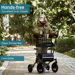 ELENKER All Terrain Upright Rollator Walker All Care Store