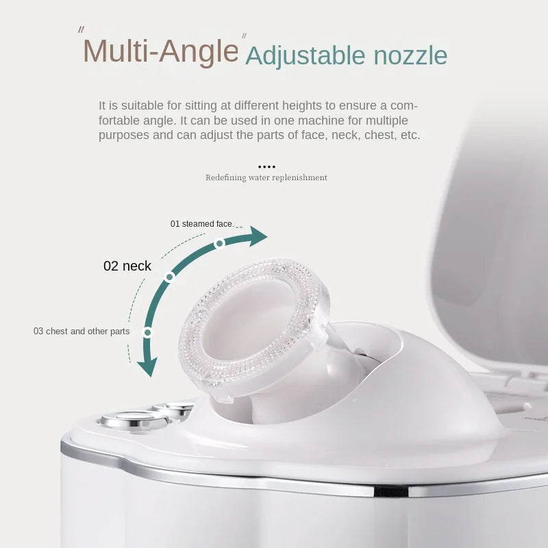 intelligent steaming facial steamer hot spray home beauty instrument ion nano spray water replenishment instrument beauty health