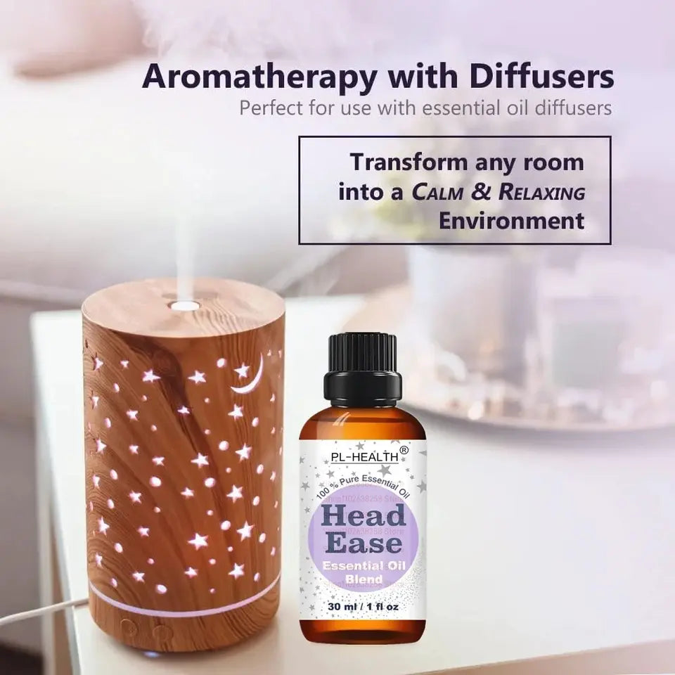 30ml essential oil blend for head ease aromatherapy with lavender peppermint rosemary wintergreen marjoram and frankincense 1