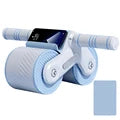 abdominal wheel exerciser dual wheel design ab slider roller automatic rebound anti slip home gym fitness equipment