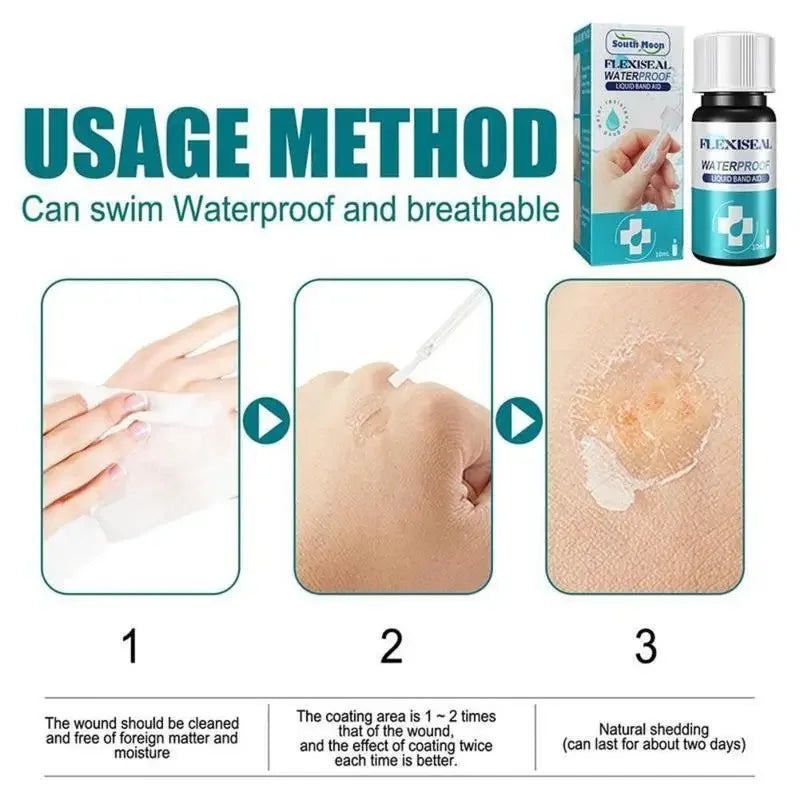 breathable and waterproof wound healing gel liquid bandage wound patch liquid band aid spray wound hemostatic glue