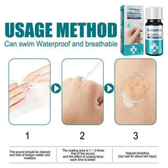 breathable and waterproof wound healing gel liquid bandage wound patch liquid band aid spray wound hemostatic glue 1