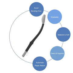 bottom buddy wiping aid bathroom personal care butt wiper cleaner long reach for disabled fat people seniors women long reach