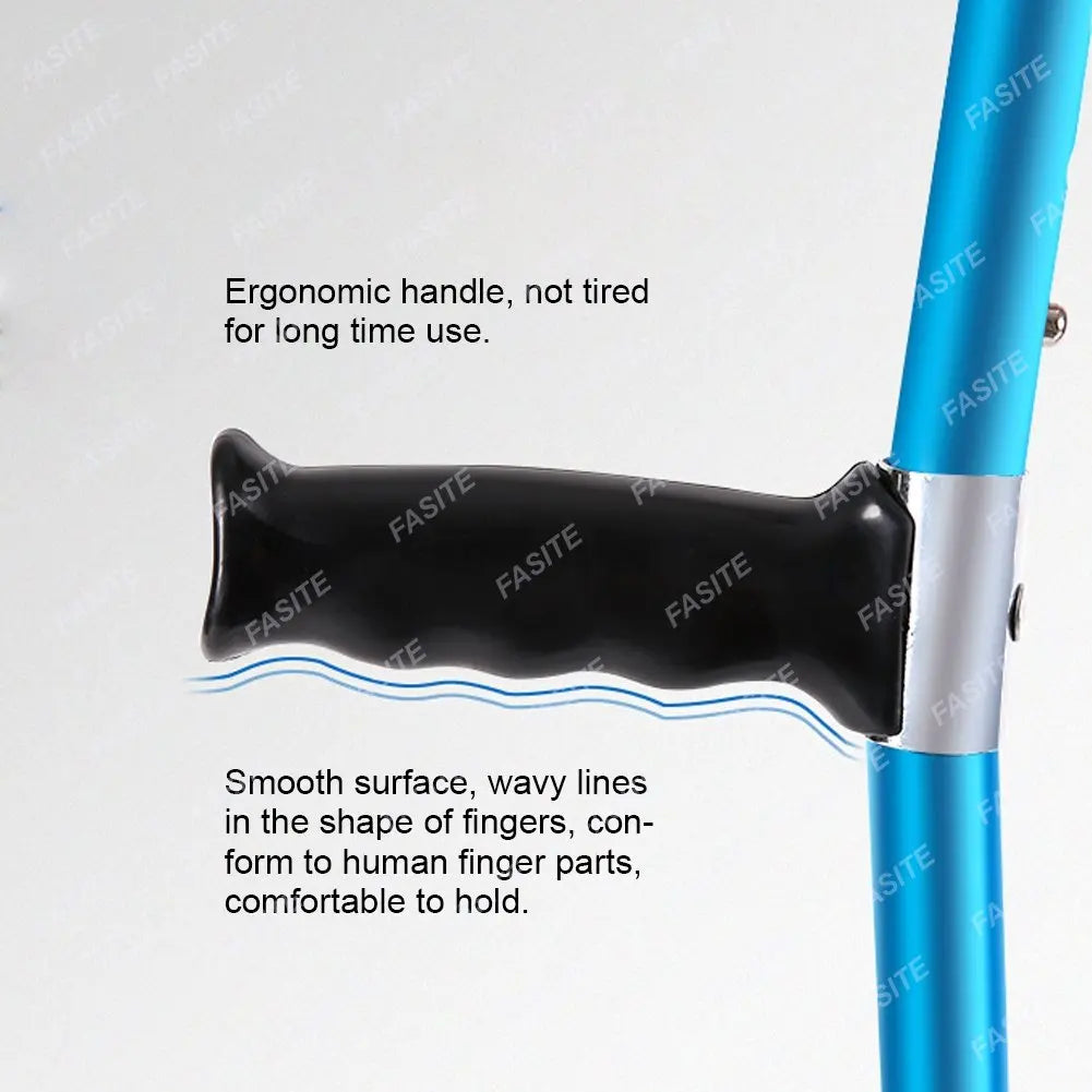 portable folding walking stick adjustable telescopic underarm cane crutch for seniors disabled trekking hiking poles canes care