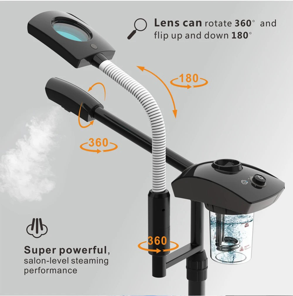 hot facial steamer warm mist humidifier for face deep cleaning vaporizer salon home spa sprayer skin care whitening