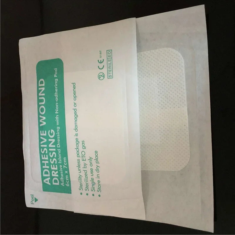 10pcs non woven medical adhesive hemostasis plaster wounds dressing band aid bandage sterilization wound first aid