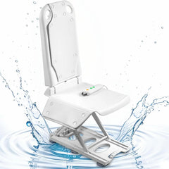 Electric Bath Lift Chair Floor Lift for Elderly, Get Up from Floor, Weight Capacity 300LBS (White)