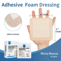 RHINO RESCUE Silicone Foam Dressing