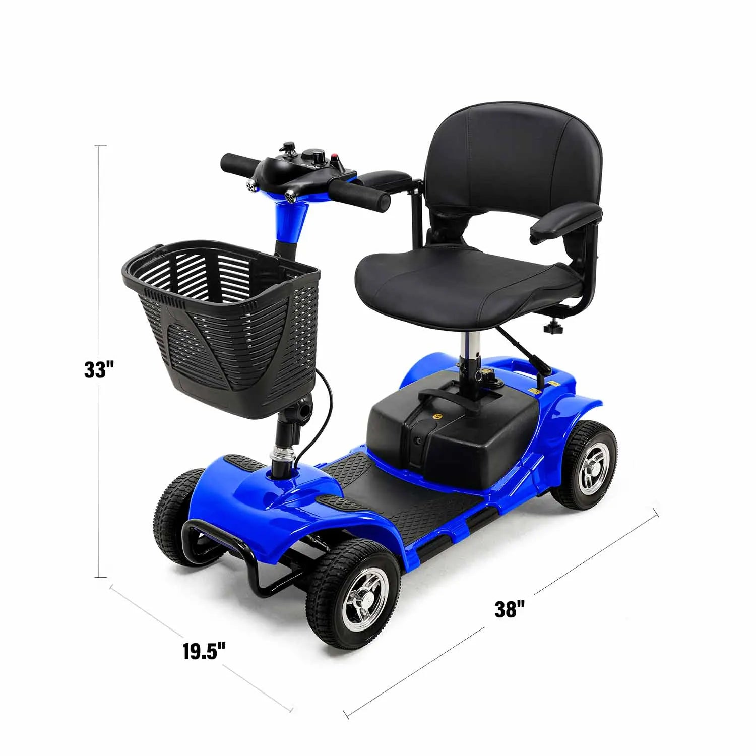 4 wheel folding mobility scooters for seniors adults electric powered wheelchair device elderly compact scooter travel scooters