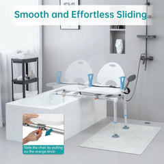 Heavy Duty Sliding Shower Chair