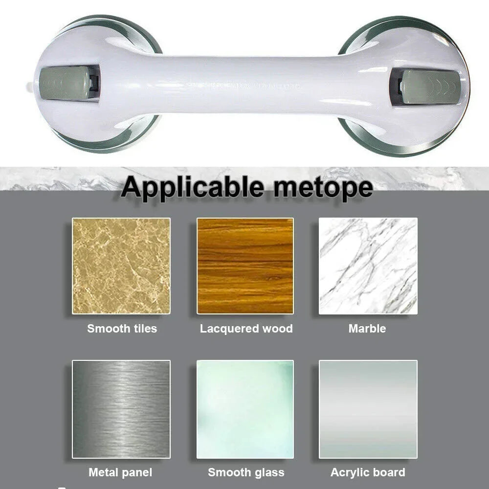 safety shower handle grab bars grip dual locking safety suction cups anti slip support medical assist toilet bathroom