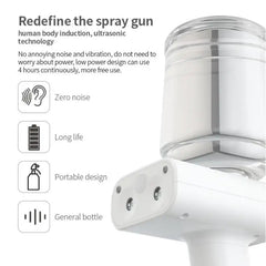 air humidifier nano steam blue light human body induction rechargeable portable beauty instrument disinfection machine 500ml