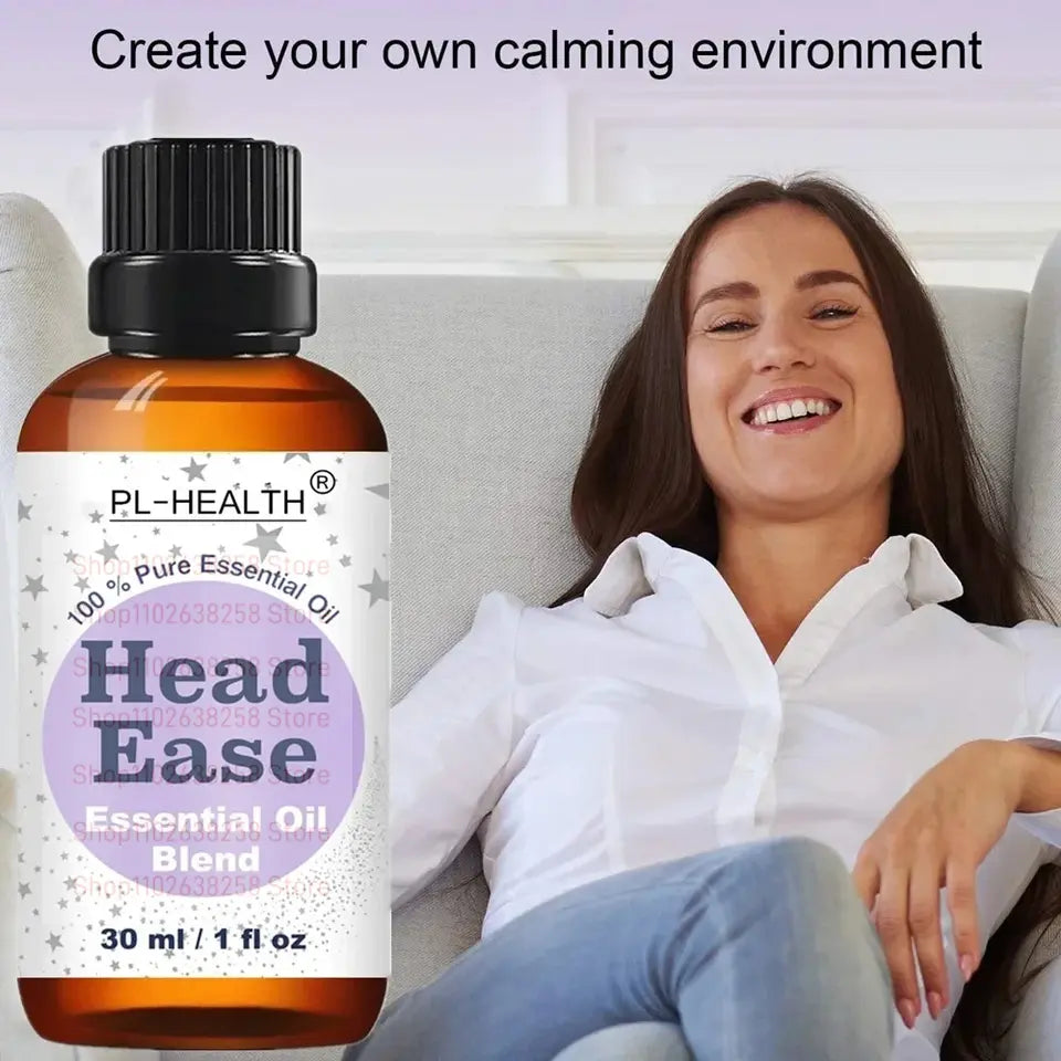 30ml essential oil blend for head ease aromatherapy with lavender peppermint rosemary wintergreen marjoram and frankincense 1