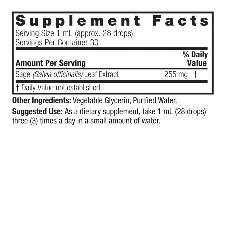 natures answer sage alcohol free 1 oz