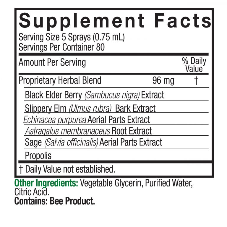 Nature's Answer - Sambucus Nigra Black Elder Berry Extract Spray