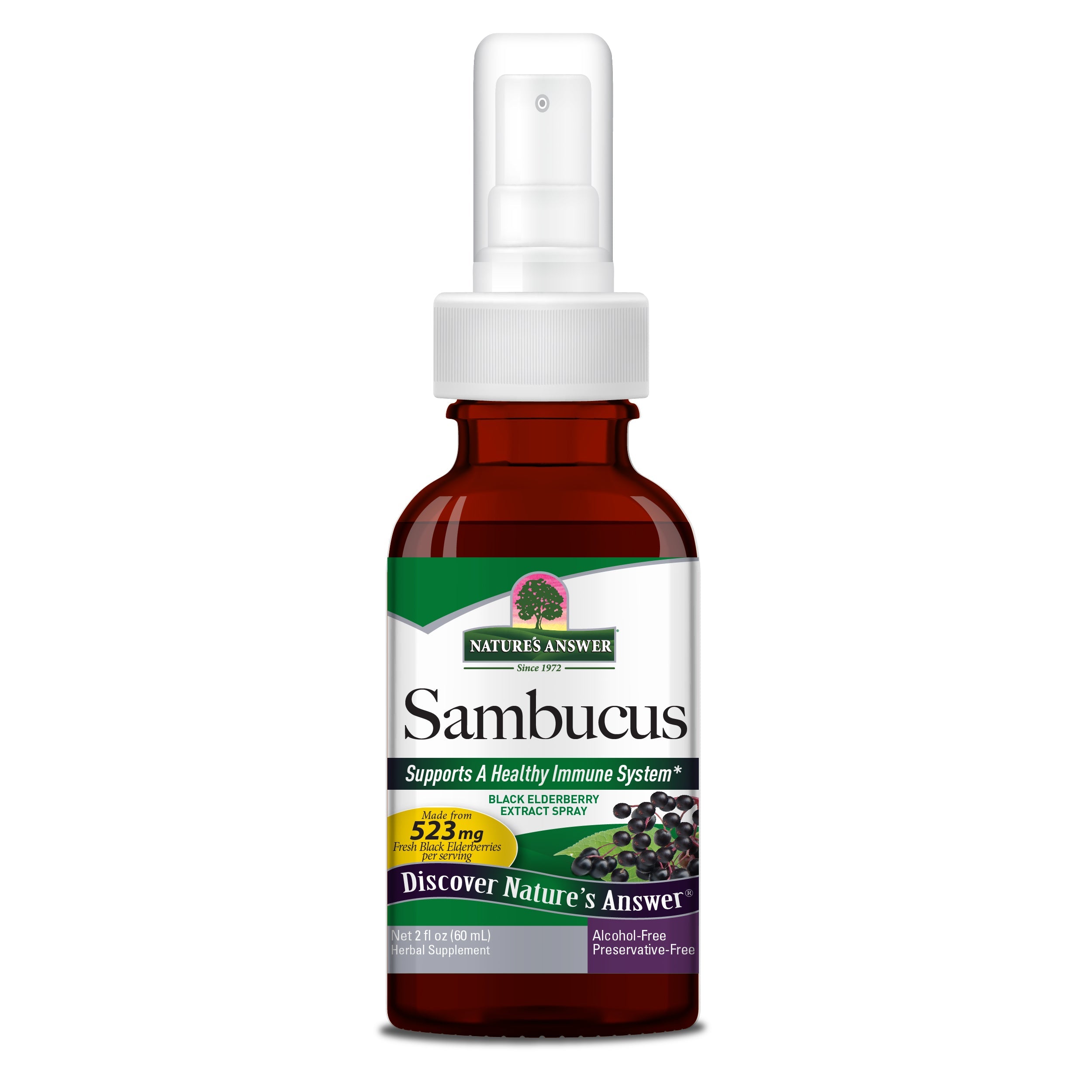 Nature's Answer - Sambucus Nigra Black Elder Berry Extract Spray