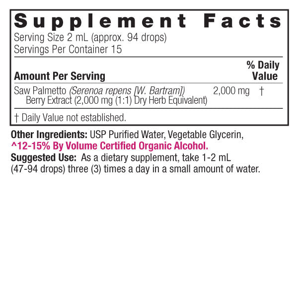 natures answer saw palmetto berry alcohol free 1 fl oz