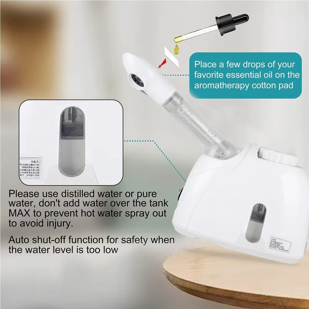 350w ozone facial steam engine thermal spray nano warm fog humidifier facial deep cleaning spa salon skin care whitening