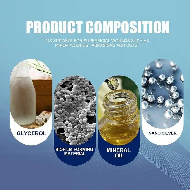 breathable and waterproof wound healing gel liquid bandage wound patch liquid band aid spray wound hemostatic glue 1