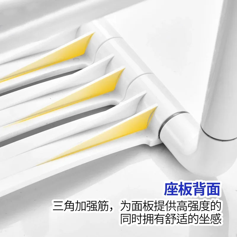 stainless steel bath stool non slip shower chair for elderly safe and durable bath seat for disabled reliable bathroom aid