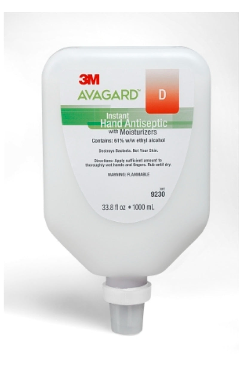 Hand Sanitizer 3M™ Avagard™ D 1,000 mL Ethyl Alcohol Gel Dispenser Refill Bottle