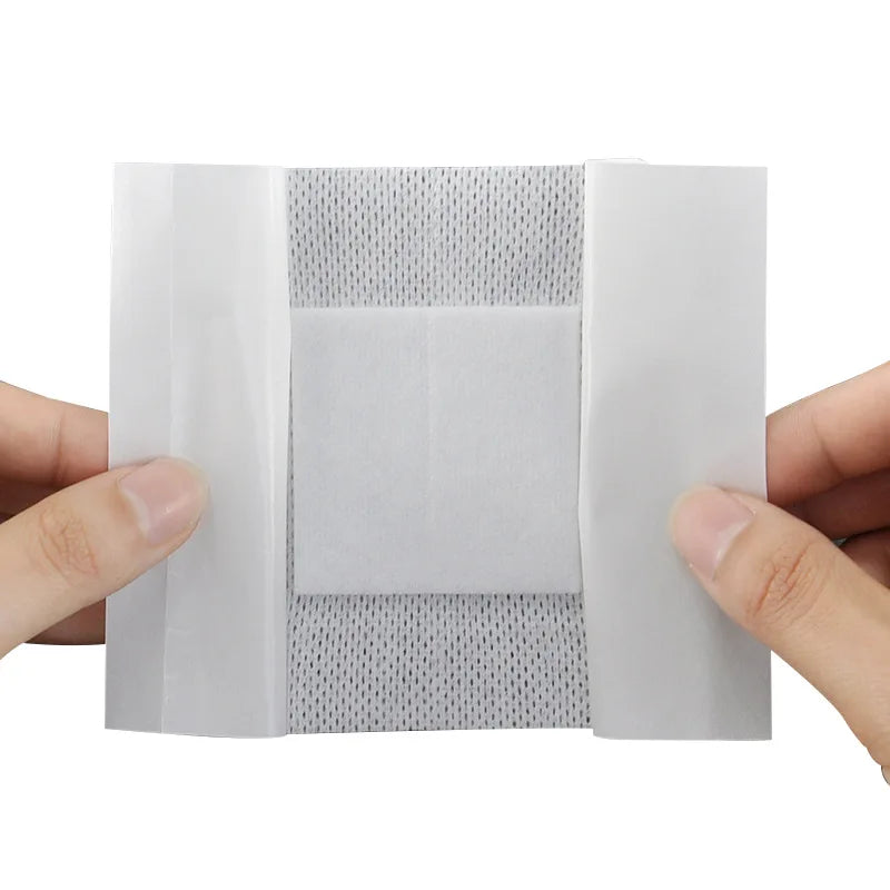 10pcs adhesive bandages non woven waterproof medical bandage fixation tape wound dressing bandage pad plasters health care 1