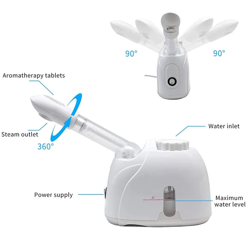 350w ozone facial steam engine thermal spray nano warm fog humidifier facial deep cleaning spa salon skin care whitening