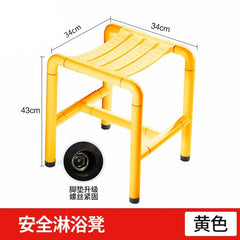 stainless steel bath stool non slip shower chair for elderly safe and durable bath seat for disabled reliable bathroom aid