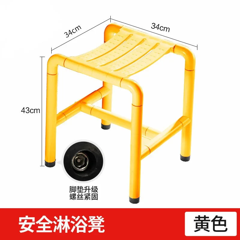 stainless steel bath stool non slip shower chair for elderly safe and durable bath seat for disabled reliable bathroom aid