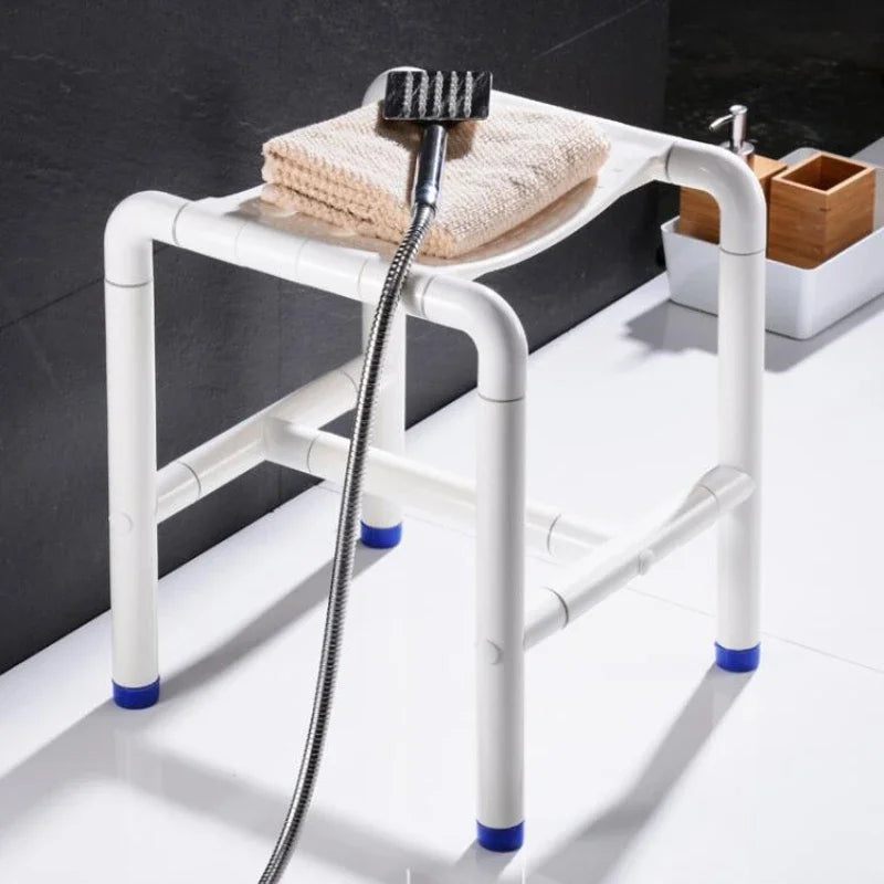Stainless Steel Bath Stool - Non-Slip Shower Chair for Elderly, Safe and Durable Bath Seat for Disabled, Reliable Bathroom Aid