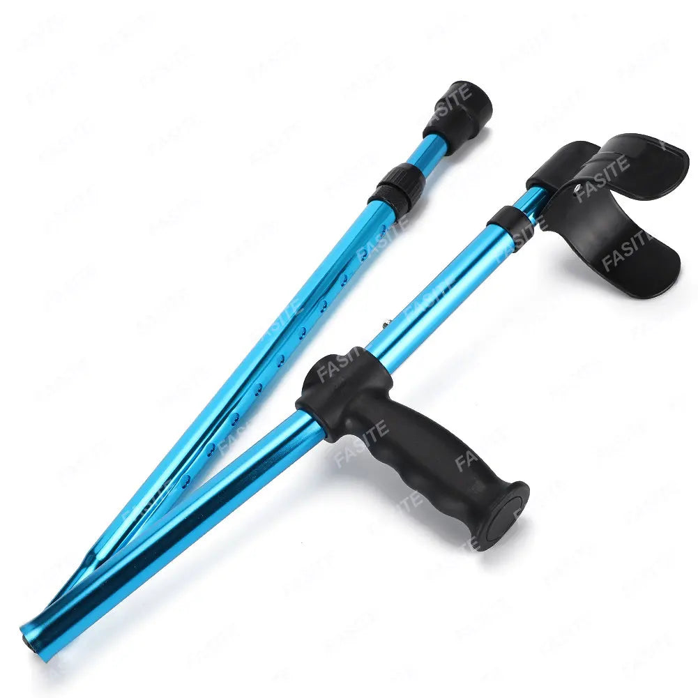 portable folding walking stick adjustable telescopic underarm cane crutch for seniors disabled trekking hiking poles canes care