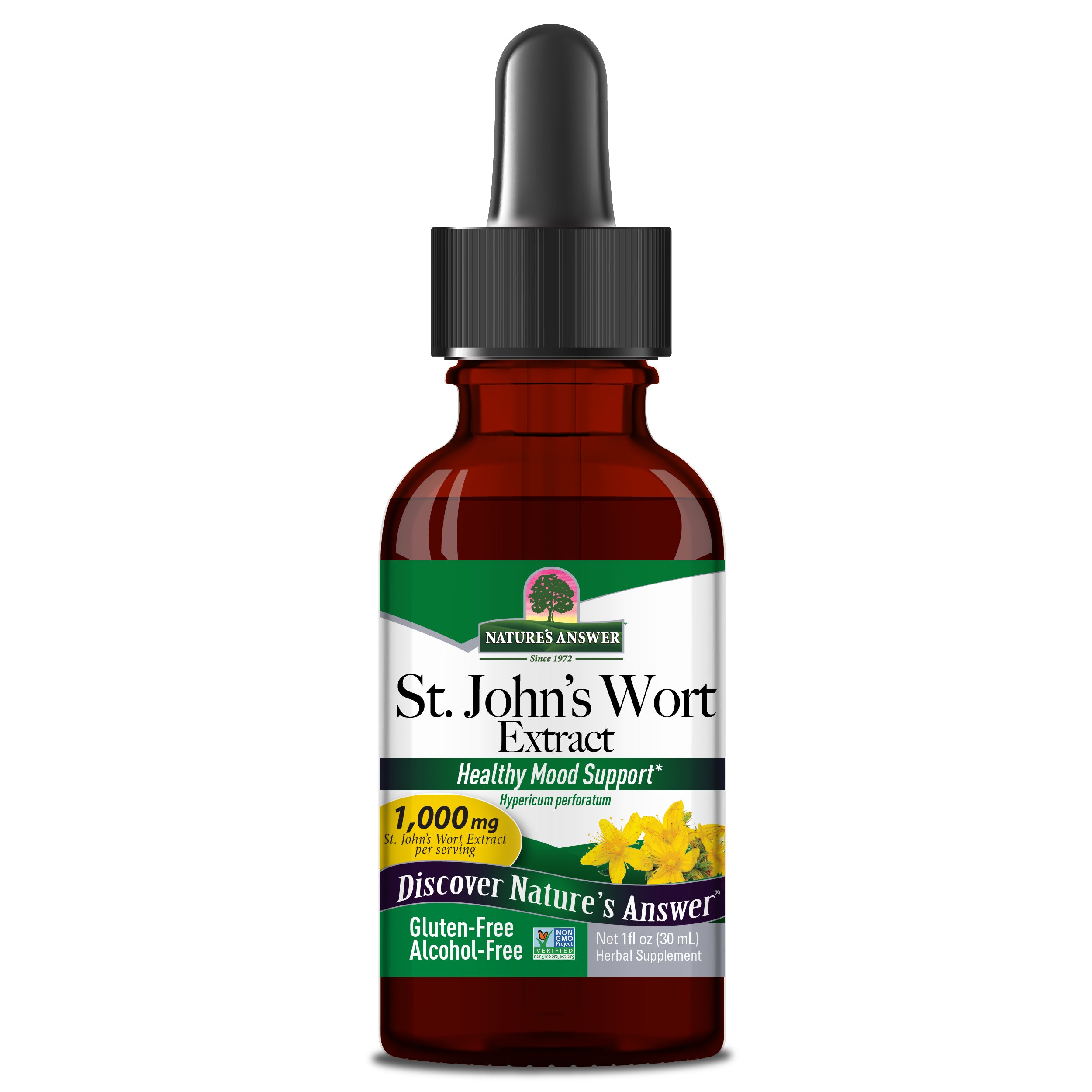 Nature's Answer - St John's Wort Young Flowering Tops Alcohol Free - 1 Fl Oz