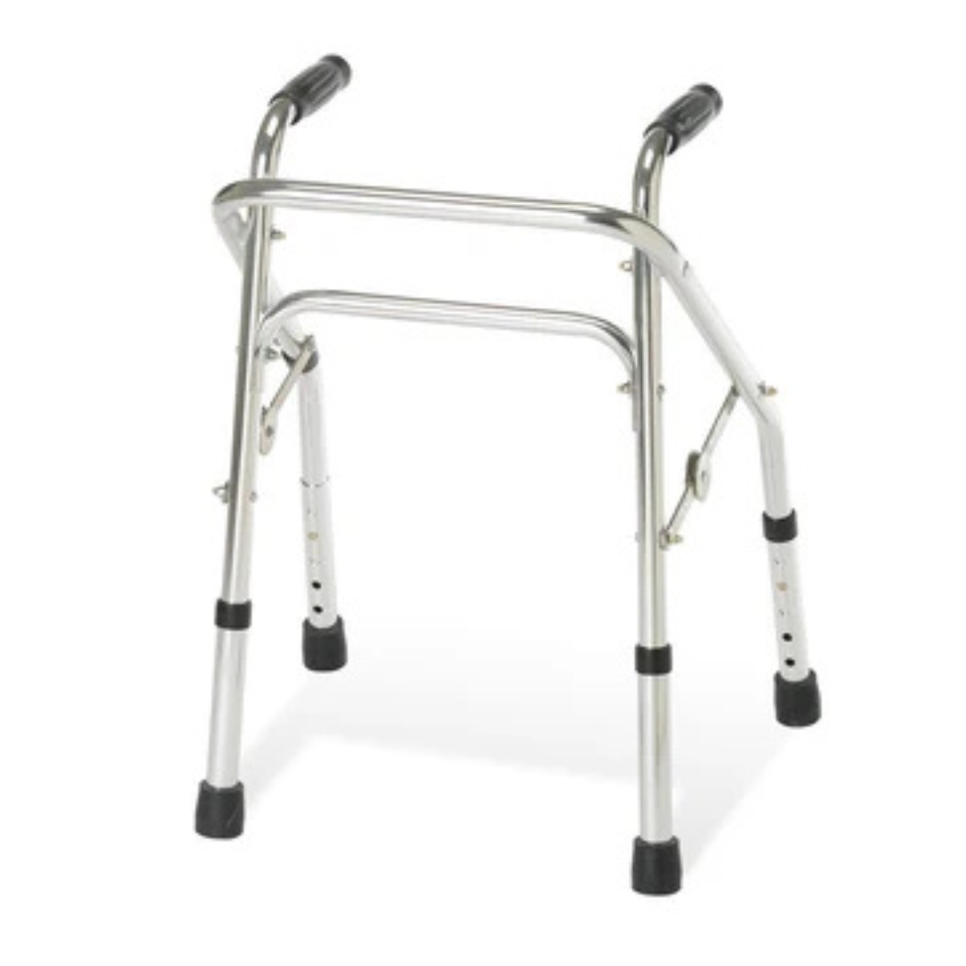 Guardian Pediatric Aluminum Lightweight Folding Walker Height Adjustment-24.5Inch-28.5Inch, Weight Support-200lbs, Width-12.75inch, GO7749