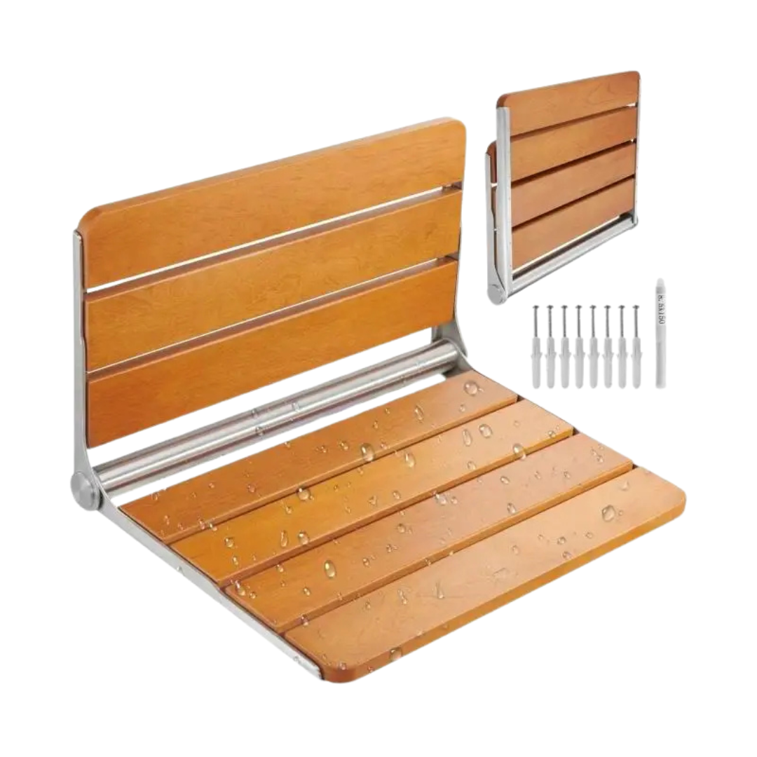 VEVOR Folding Shower Seat Wall Mounted