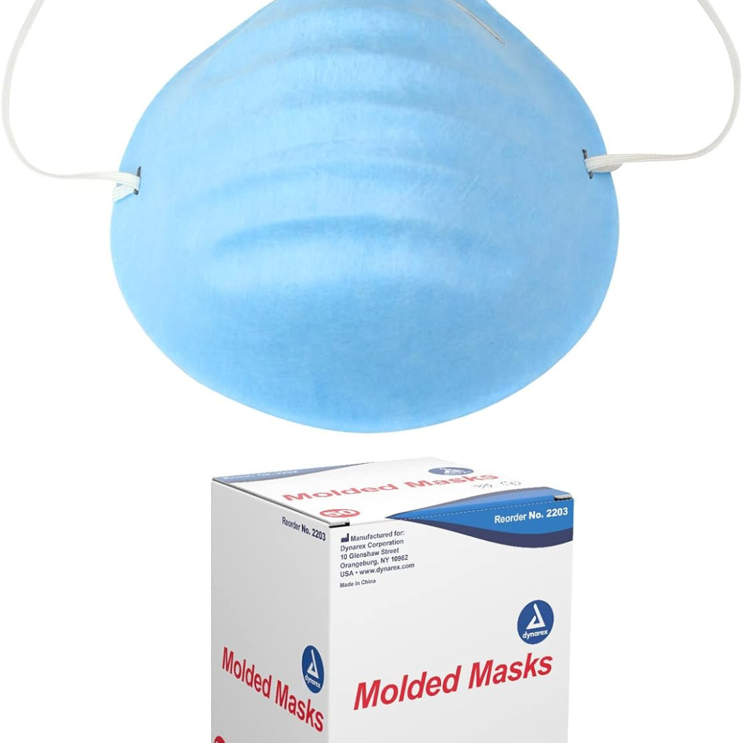 Surgical Cone Shaped Face Mask Bx/50 Blue