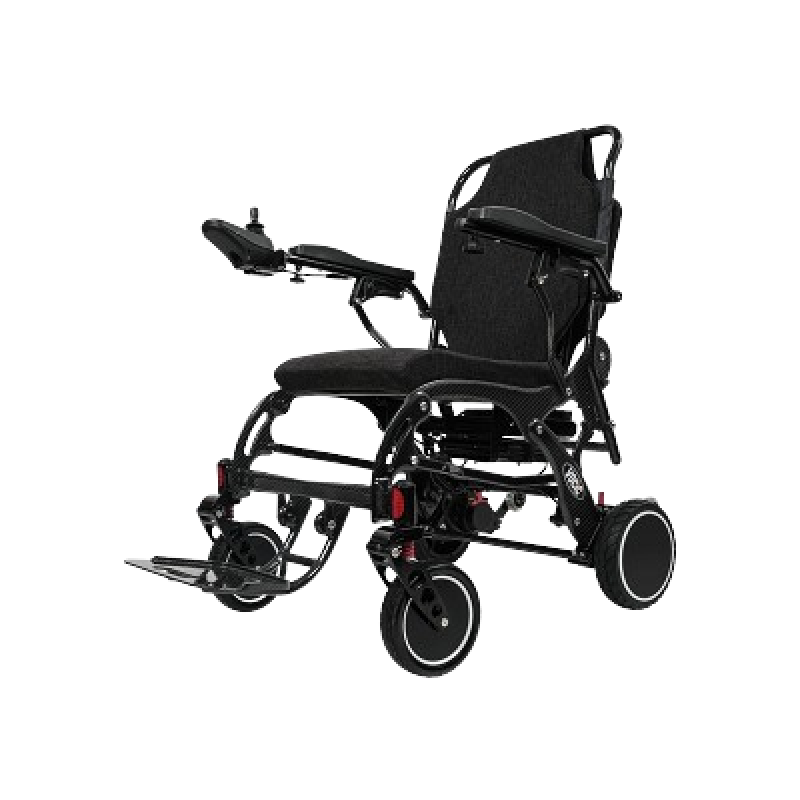 V81 Carbon Foldable Power Wheelchair 12AH - Dual Batteries, Weight Capacity 264 lb