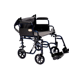 Probasics K4 Transformer Wheelchair with Flip-back padded arm rests and Swing-Away Footrests ,8" Front 24" Back Wheels ,20" x 16" ,WCT42016DS