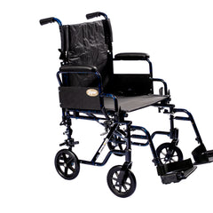 Probasics K4 Transformer Wheelchair with Flip-back padded arm rests and Swing-Away Footrests ,8" Front 24" Back Wheels ,20" x 16" ,WCT42016DS