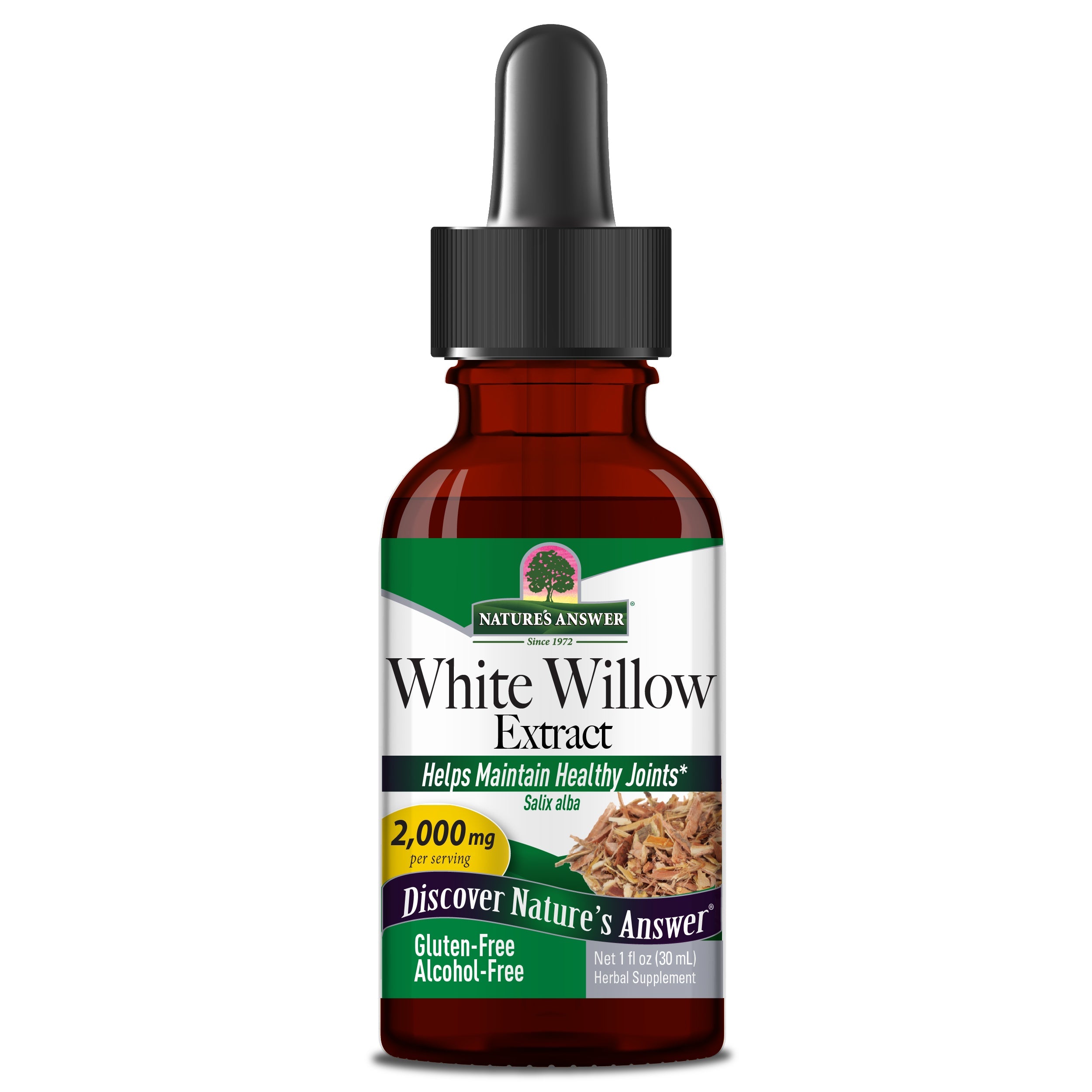 Nature's Answer - White Willow Bark Alcohol Free - 1 Fl Oz