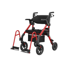 VOCIC Z55 Versatile 2-in-1 Rollator Walker– Lightweight Foldable Mobility Aid with Seat, Storage Bag & Adjustable Height