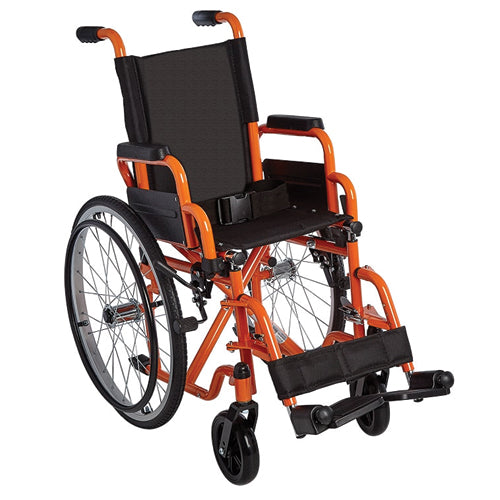 Ziggo Lightweight Wheelchair with flip-back, padded desk-length armrests