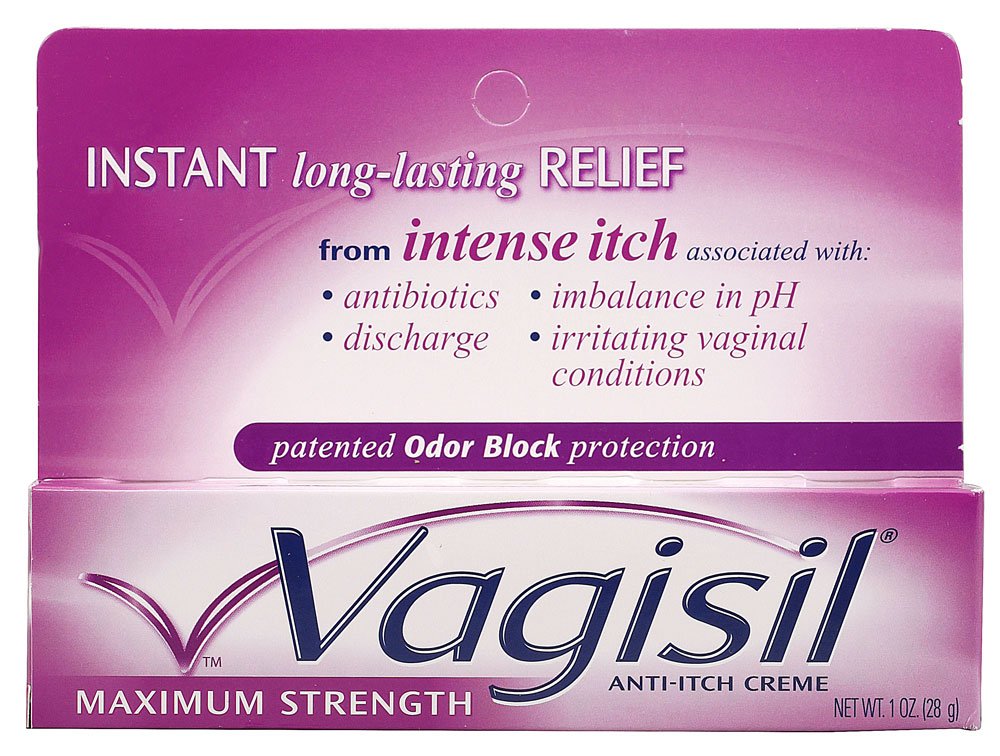 Itch Relief Vagisil 20% - 3% Strength Cream 1 oz. Tube