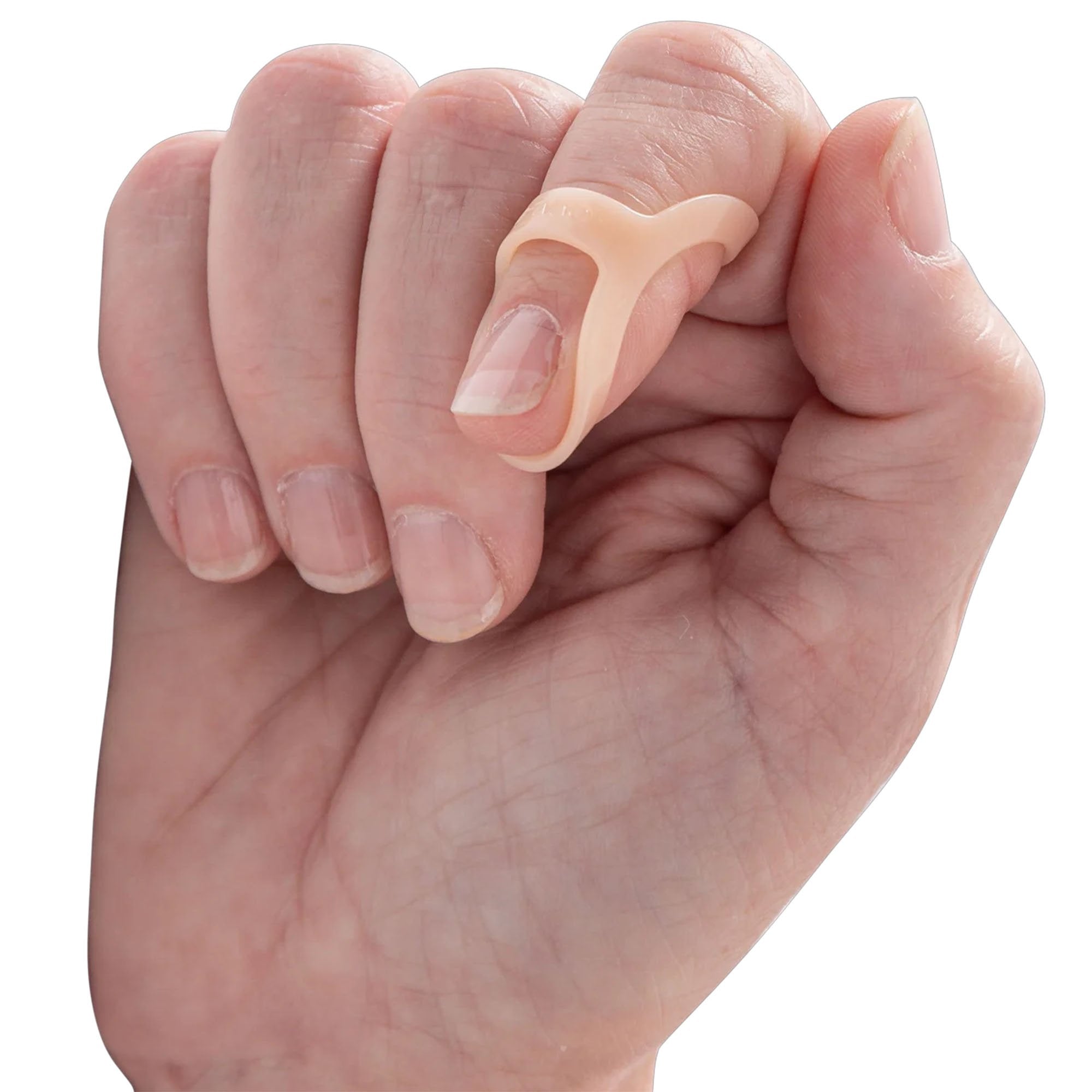 Finger Splint Oval-8 Adult Size 3 Pull-On Left or Right Hand Beige