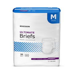 Unisex Adult Incontinence Brief McKesson Large Disposable Heavy Absorbency Medium · Case of 96