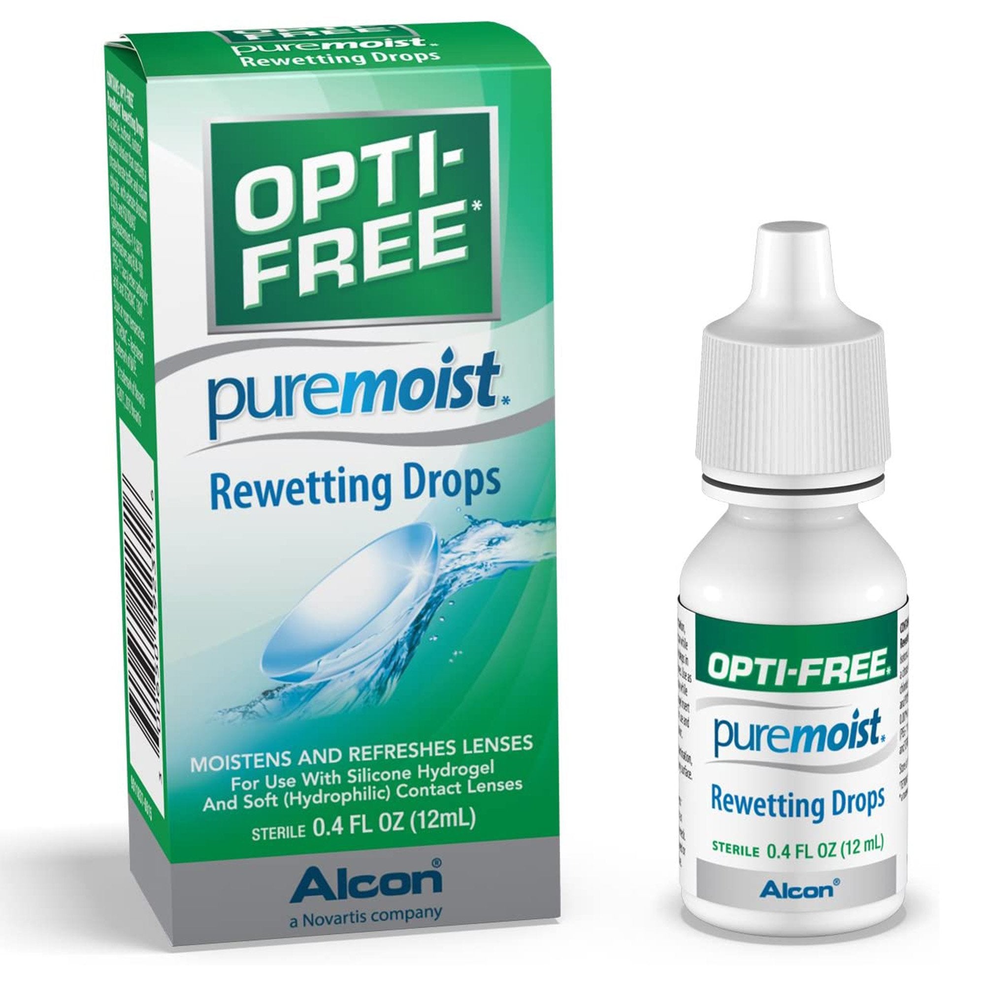 Contact Lens Solution Opti-Free Pure Moist 0.4 oz. Solution