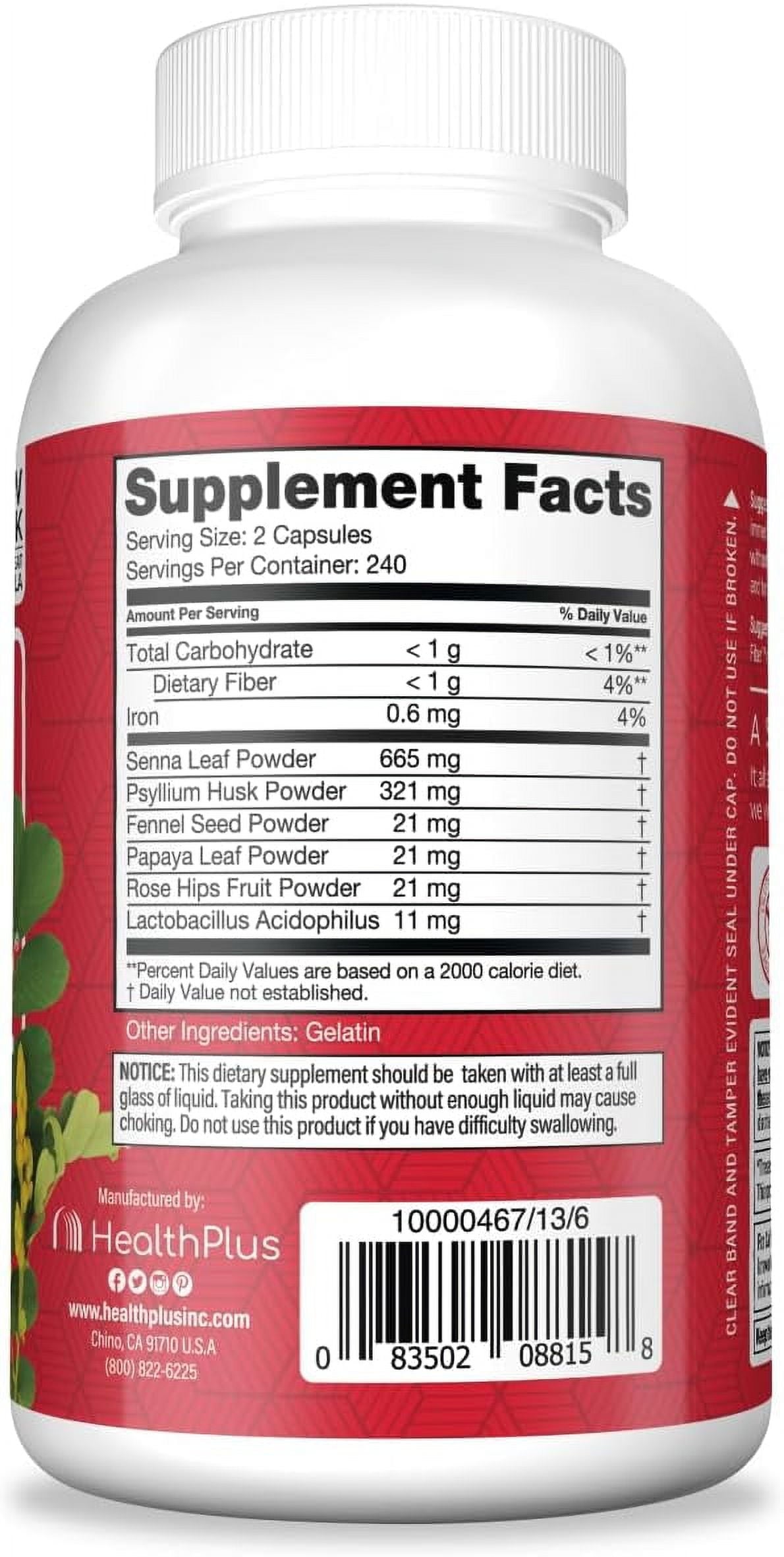 Super Colon Cleanse: 10 Day Cleanse, 12 Cleanses, 480 Capsules