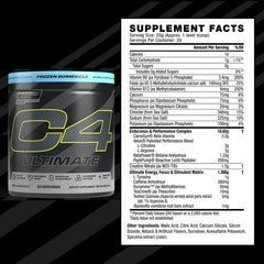 C4 Ultimate Pre Workout Powder Icy Blue Razz Sugar Free Preworkout Energy Supplement for Men & Women 300Mg Caffeine + Teacrine + Dynamine 20 Servings