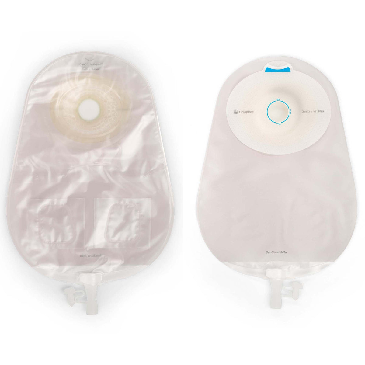 Urostomy Pouch SenSura Mio Convex One-Piece System 10-1/2 Inch Length, Maxi Convex Light, Pre-Cut 1-1/8 Inch Stoma Drainable | 10/Box Default Title