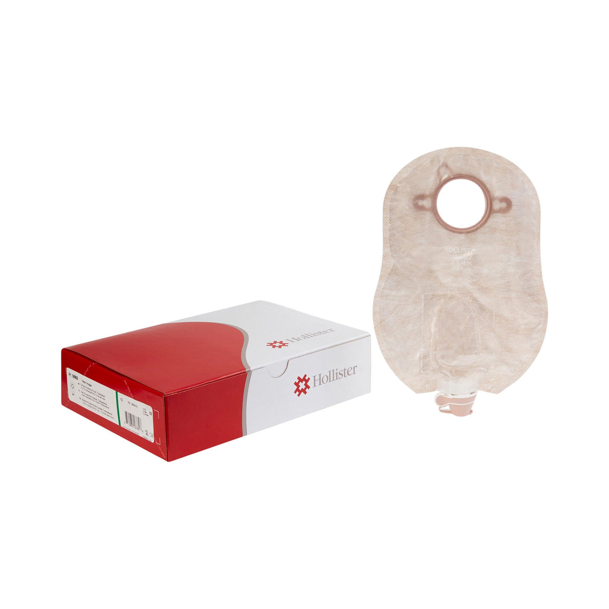 Urostomy Pouch New Image Two-Piece System 9 Inch Length Stoma Drainable | 10/Box - 1-3/4 inch (Green)