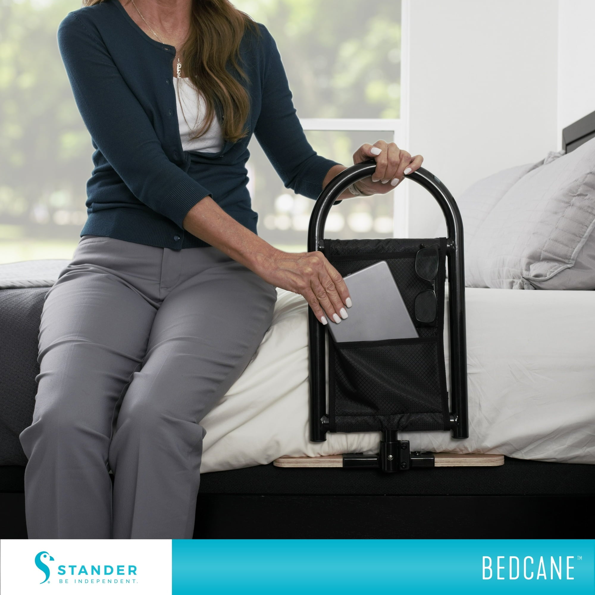 BED CANE With FOUR POCKET ORGANIZER By Stander